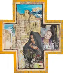 Dormice, Senza titolo, 1999, mixed media on card sagomato