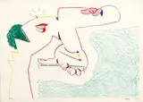 Valerio Adami, Senza titolo, 1963, inchiostro on paper