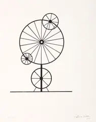 Ettore Colla, Senza titolo, 1970, lithograph