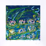 Mario Schifano, Senza titolo, screenprint a colori