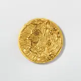 Salvador Dalí, Cena di Gala, 1969, medaglia in bronze dorato