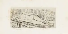 Luigi Bartolini, La modella, etching