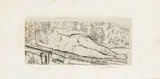 Luigi Bartolini, La modella, etching