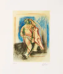 Senza titolo by Sandro Chia, etching and acquatinta, offered May 2025