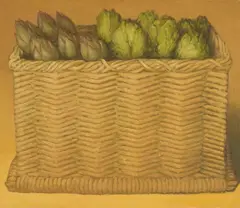 Carciofi e insalata by Fabio Aguzzi, 1997, oil on canvas, offered May 2025