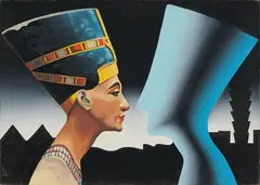 Mark Kostabi, Past/Future, 1991, oil on canvas