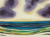 Pompeo Borra, Paesaggio, 1963, oil on canvas