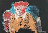 Cardinale by Tano Festa, 1984, Pittura industriale, offered May 2025