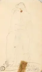 Figura by Lorenzo Viani, pencil on paper, offered May 2025