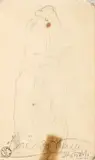 Lorenzo Viani, Figura, pencil on paper