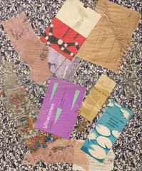 Senza titolo by Carlo Corsi, collage on pannello, offered May 2025