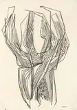 Mattia Moreni, Senza titolo, pencil grassa on paper