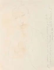 Heinrich Steiner, Figura femminile, 1972, pencil on paper