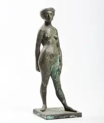 Eros Pellini, Ragazza lombarda, 1953, scultura in bronze