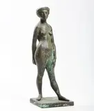 Eros Pellini, Ragazza lombarda, 1953, scultura in bronze