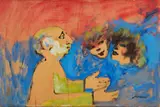 Mino Maccari, Figure, oil on canvas