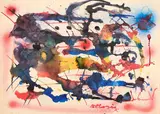 Giuseppe Allosia, Senza titolo, gouache on paper
