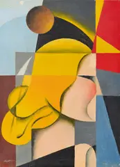 Vivy by Osvaldo Peruzzi, 1933, oil on compensato, offered May 2025