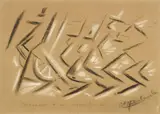 Félix Del Marle, Dinamismo, pastel on paper