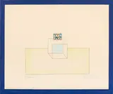 Luca Alinari, Occupazioni, 1971, mixed media and collage on canvas