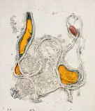 Giulio Galgani, Rete in giallo, 2025, Fresato di pneumatico