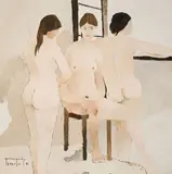 Pino Procopio, Figure femminili, 1980, oil on canvas