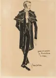 «Pour un scenario de Maeterlinck "le temps"» e «Le chien» by Jean Cocteau, watercolour on paper, offered May 2025