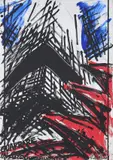 Vinicio Berti, Guardare in alto mirabilmente, 1989, acrylic on canvas