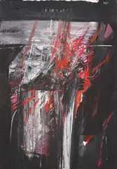 Piero Ruggeri, Uomo e fulmine, 1978, acrylic on canvas