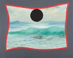 Antonio Recalcati, Onda verde, 1967, acrylic on canvas