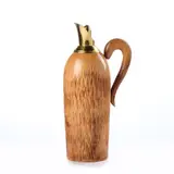 Thermos in legno intagliato e ottone by Aldo Tura, offered Mar 2025