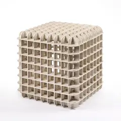 Alessio Tasca, Cubo traforato, 1976, Scultura in ceramica