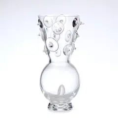 Vaso in vetro trasparente incolore by David Palterer, 1996, offered Mar 2025