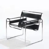 Marcel Breuer, Sedia “Wassily”, Tubolare in acciaio e cuoio