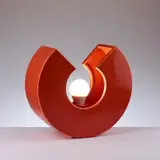 Shay Frisch Peri, Lampada da tavolo in ceramica arancio