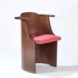 El Lissitsky, Poltroncina in legno con seduta foderata, Cm 73