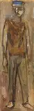 Mario Marcucci, Figura di giovane, 1952, oil on panel