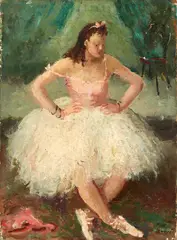 Ballerina by Mario Bucci, oil on canvas, offered Feb 2025