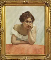 Vincenzo Caprile, Ritratto di fanciulla, oil on canvas