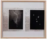 Franco Guerzoni, Dentro l'immagine, 1974, stampa fotografica in bianco and nero con gocciolature di stagno montata on lastra d'alluminio