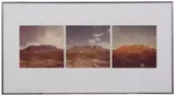 Roger Cutforth, Study for Chisas Mountains, Big Bend, Texas, 1978, tre C-Print applicate on card