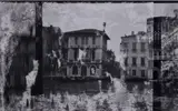 Luigi Erba, Un luogo sull'altro (Venezia - Val Masino #1), 1999, stampa ai sali d'argento on paper baritata viraggio al selenio