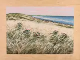 Franco Azzinari, Campagna e mare, screenprint a colori on compensato