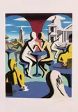 Mark Kostabi, Oasis (Primavera), 1997, screenprint a colori