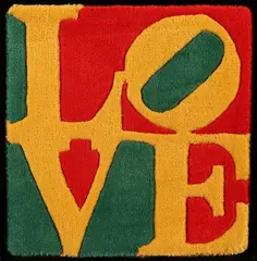 Summer Love by Robert Indiana, 2006, Tappeto, offered Apr 2021