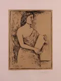 Carlo Carrà, Donna con libro