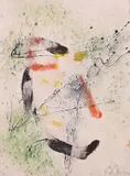 Ibrahim Kodra, Senza titolo, 1962, tempera on paper