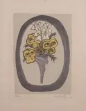 Giuseppe Viviani, Fiori, 1962, lithograph a