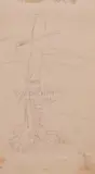 I martiri by Lorenzo Viani, 1918, pencil on paper, offered Apr 2021