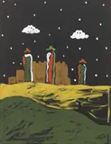 Senza titolo by Tano Festa, acrylic on canvas, offered Apr 2021